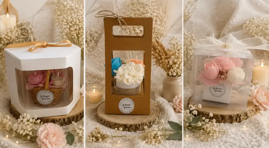 emballages bouquets bougies artisanales vendee