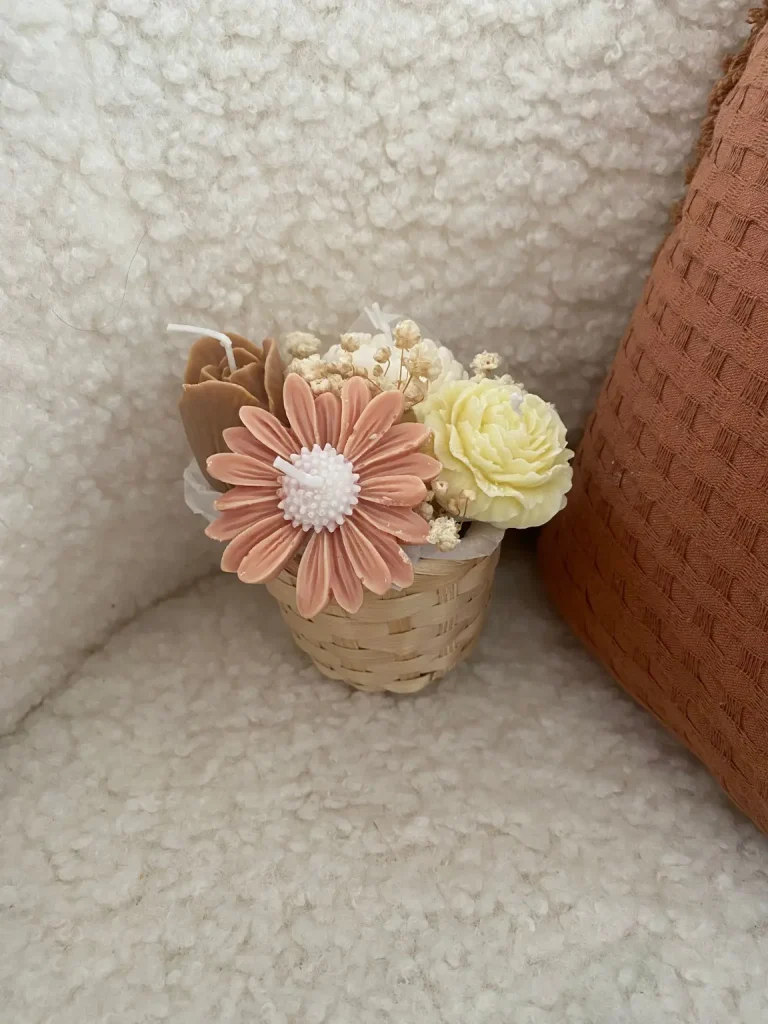 BOUQUETS DE BOUGIES bouquet bougies vanille terracotta jaune.webp
