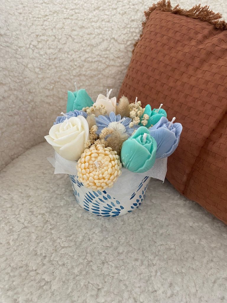 BOUQUETS DE BOUGIES bouquet eclat bougies parfum fleur de coton