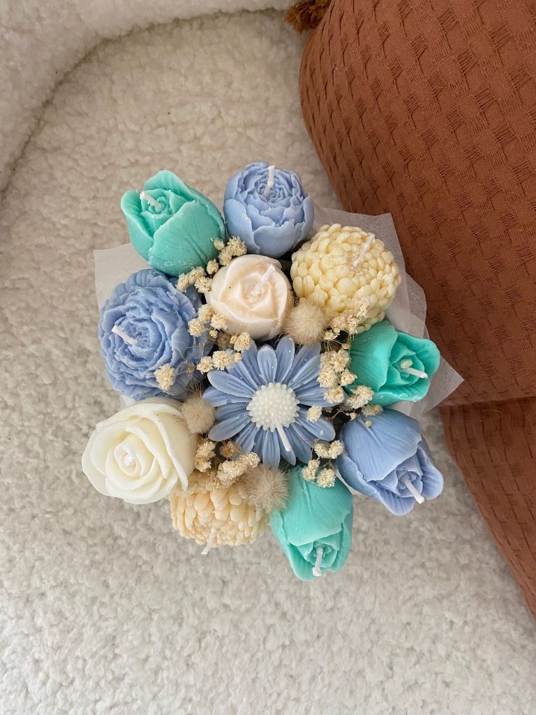 BOUQUETS DE BOUGIES bouquet eclat bougies parfum fleur de coton1